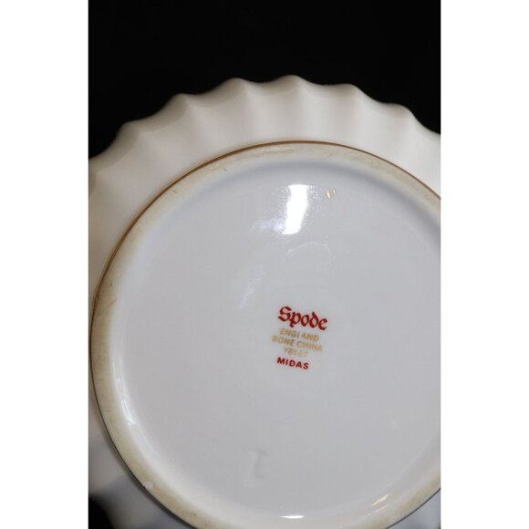 Vintage Spode Midas Bone China England 7 1/8" Coffee Pot and Lid Y8157 Gold Rib - Picture 4 of 5